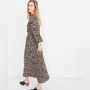 Madewell Wrap-Front Maxi Dress in French Floral - 0